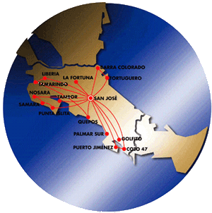 Costa Rica domestic flights