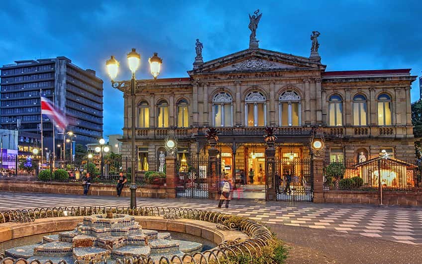 The Costa Rica’s National Theater is one of the most emblematic and beautiful buildings of the country and it is located in the heart of the city.