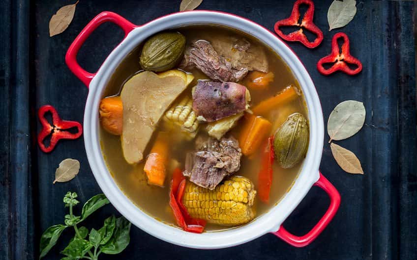 The Olla de Carne is one of the most traditional Costa Rica dishes and can be found in the most typical restaurants and sodas of San Jose.